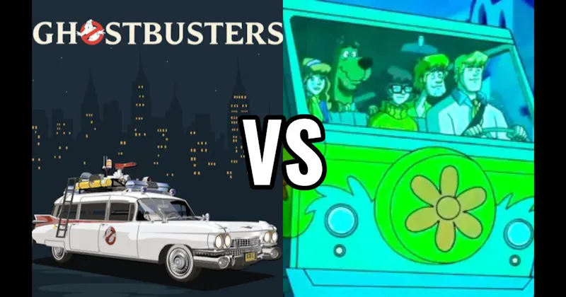 Ecto-1 (Ghostbusters) vs. Mystery Machine (Scooby-Doo)