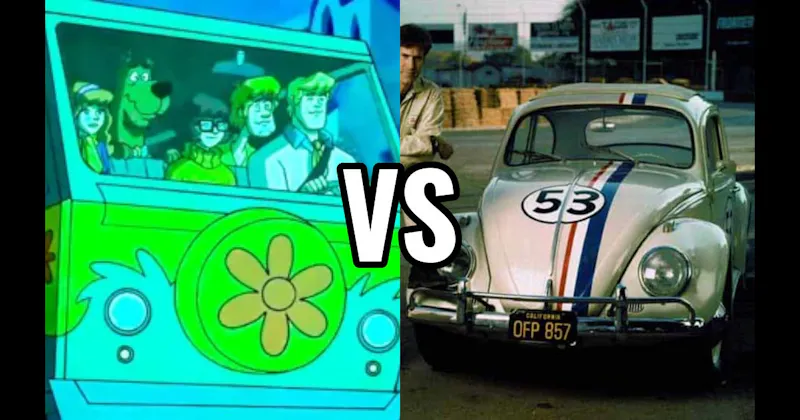 Herbie (The Love Bug) vs. Mystery Machine (Scooby-Doo)