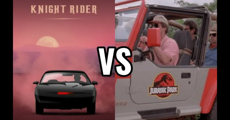 Jurassic Park Jeep vs. K.I.T.T. (Knight Rider)