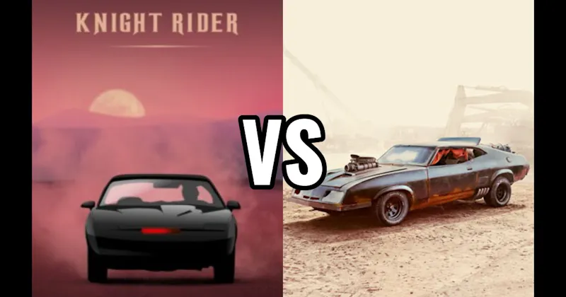 K.I.T.T. (Knight Rider) vs. Mad Max Interceptor