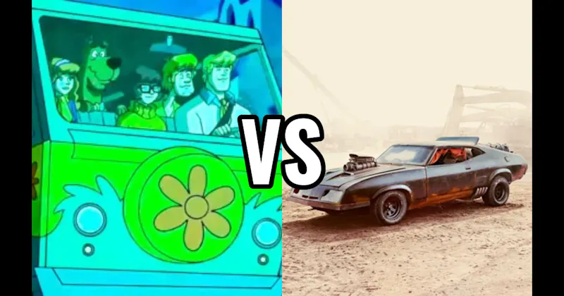Mad Max Interceptor vs. Mystery Machine (Scooby-Doo)