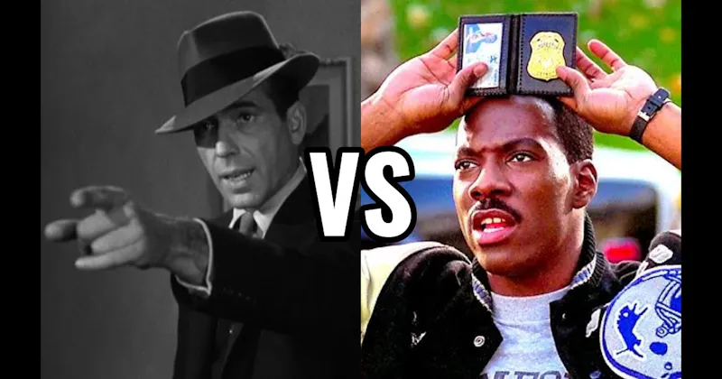 Axel Foley (Beverly Hills Cop) vs. Philip Marlowe (The Big Sleep)