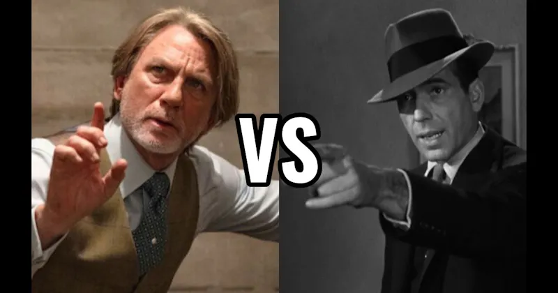 Benoit Blanc (Knives Out) vs. Philip Marlowe (The Big Sleep)