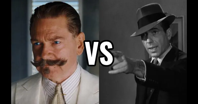 Hercule Poirot (Murder on the Orient Express) vs. Philip Marlowe (The Big Sleep)