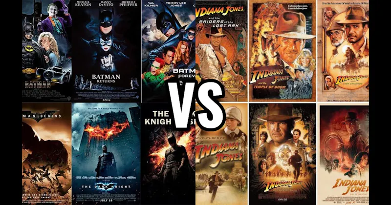 Batman Movies vs. Indiana Jones Movies