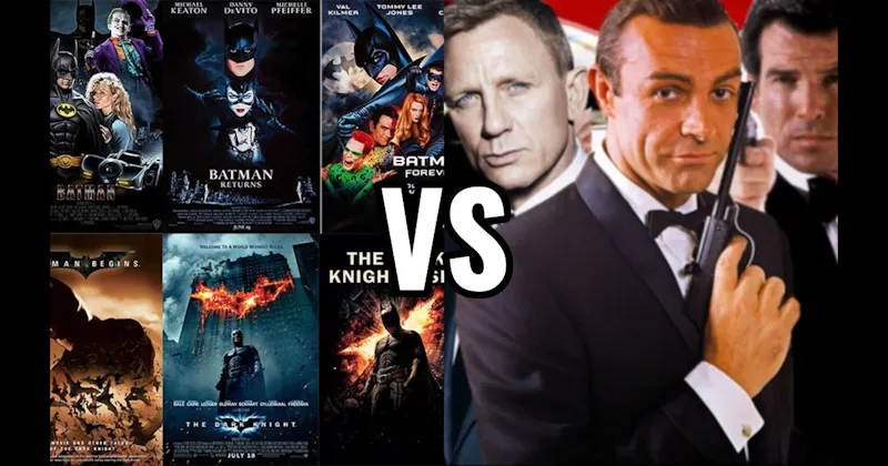 Batman Movies vs. James Bond Movies