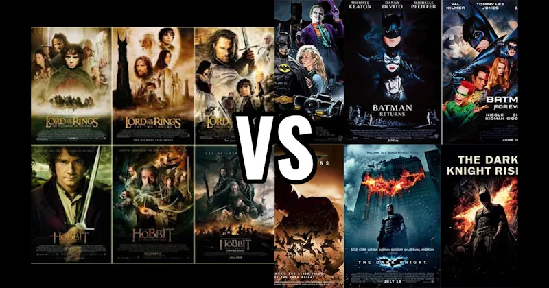 Batman Movies vs. Lord of the Rings Movies