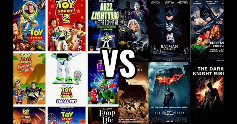 Batman Movies vs. Toy Story  Movies