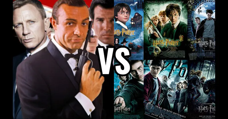 Harry Potter Movies vs. James Bond Movies
