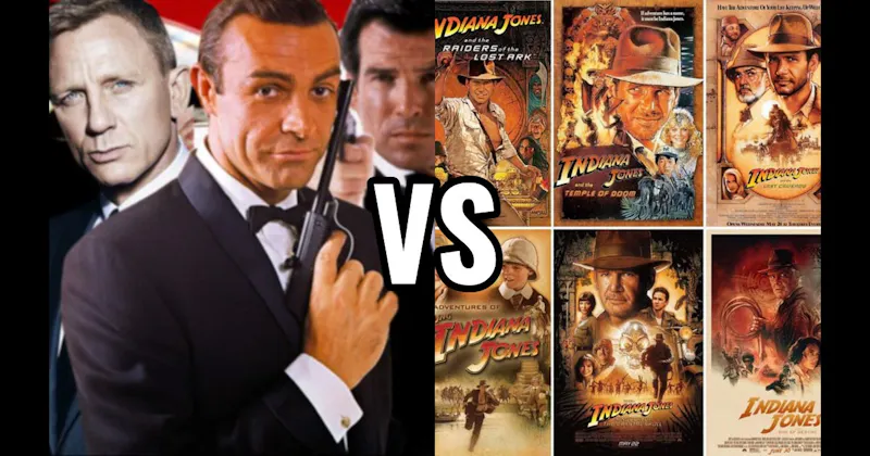 Indiana Jones Movies vs. James Bond Movies