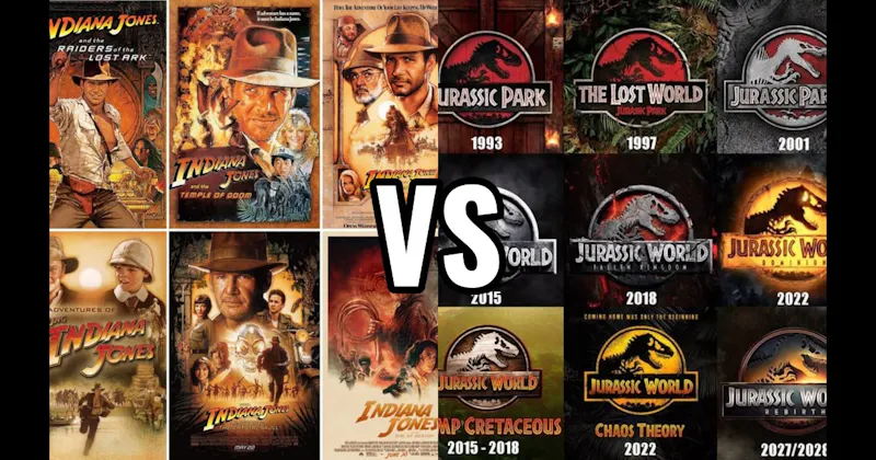 Indiana Jones Movies vs. Jurassic Park Movies