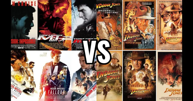 Indiana Jones Movies vs. Mission: Impossible Movies