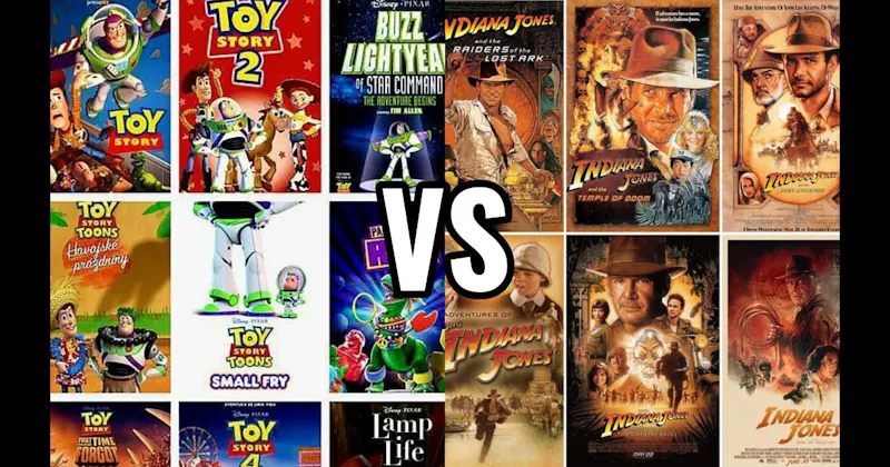 Indiana Jones Movies vs. Toy Story  Movies