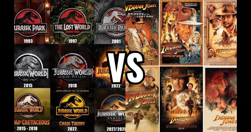 Indiana Jones Movies vs. Jurassic Park Movies