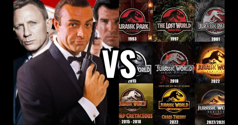 James Bond Movies vs. Jurassic Park Movies