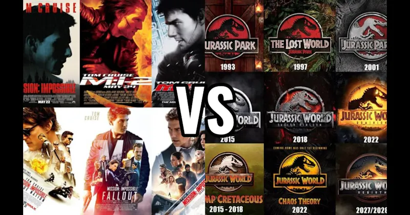Jurassic Park Movies vs. Mission: Impossible Movies