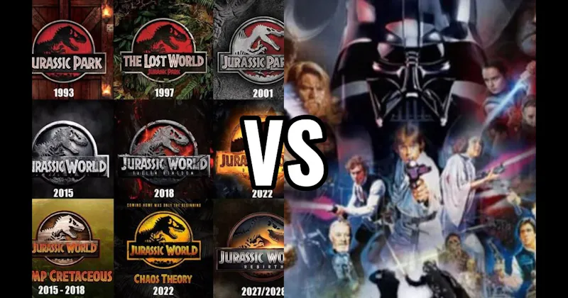 Jurassic Park Movies vs. Star Wars Movies