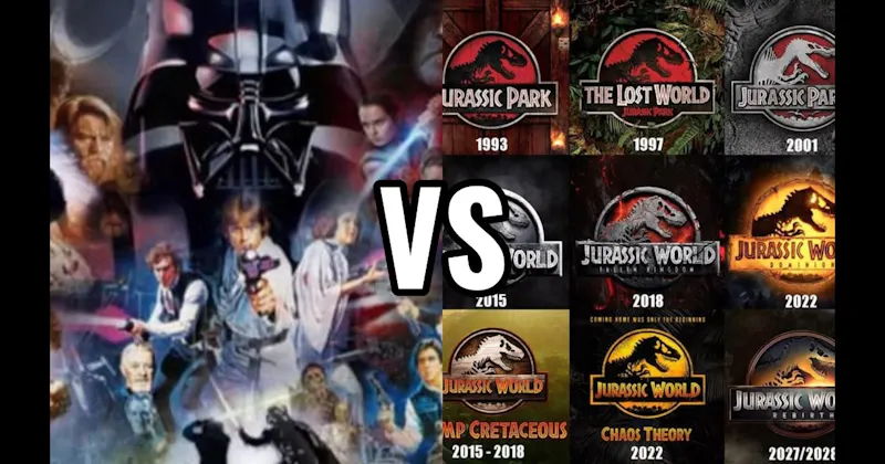 Jurassic Park Movies vs. Star Wars Movies
