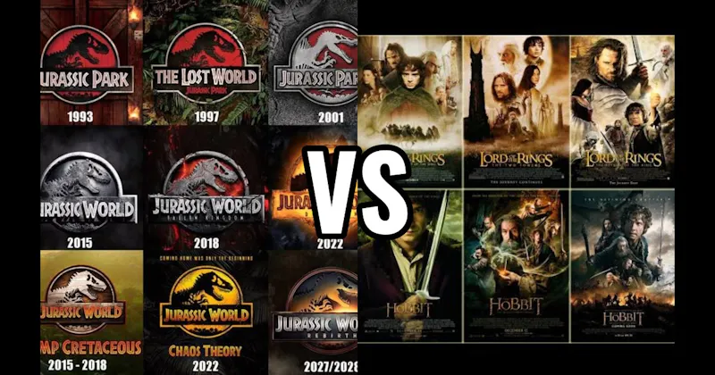 Jurassic Park Movies vs. Lord of the Rings Movies