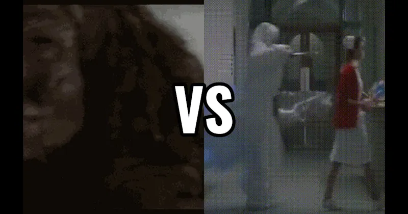 Diner Figure — Mulholland Drive vs. Hospital Hallway — The Exorcist III