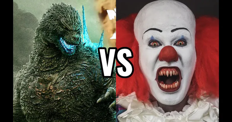 Godzilla vs. Pennywise (It)