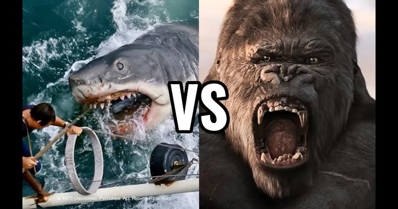 Jaws Shark vs. King Kong