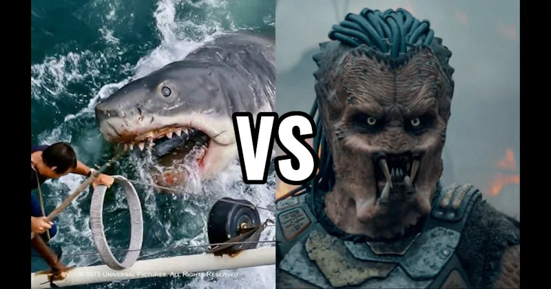 Jaws Shark vs. Predator (Predator)