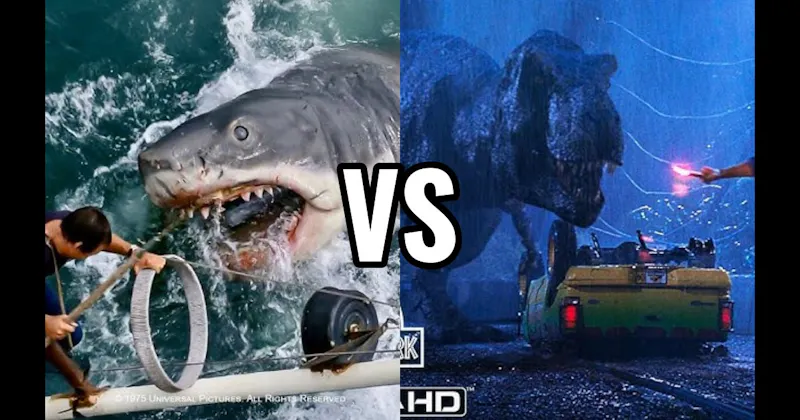 Jaws Shark vs. T-Rex (Jurassic Park)