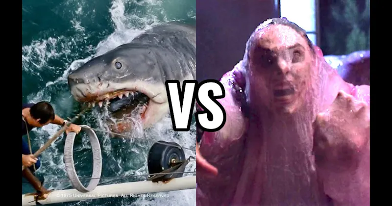 Jaws Shark vs. The Blob (The Blob)