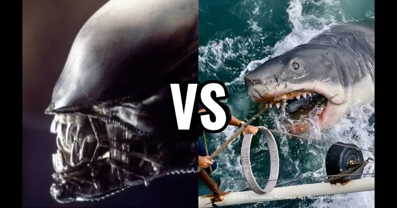 Jaws Shark vs. Xenomorph (Alien)