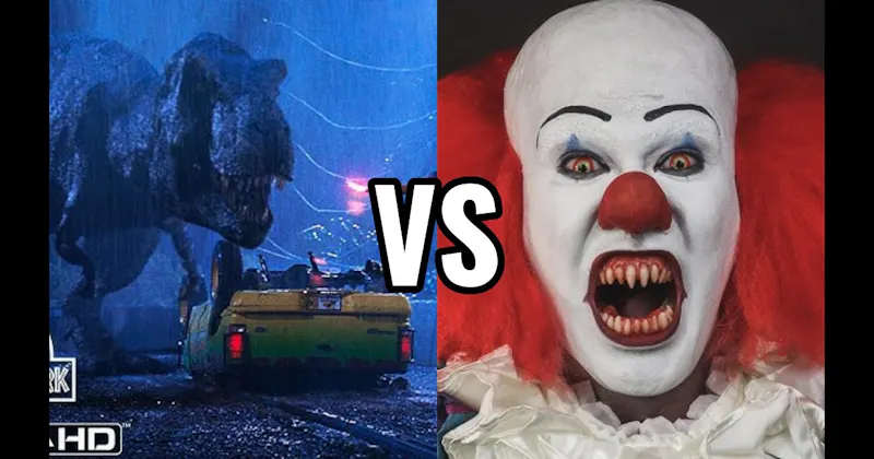 Pennywise (It) vs. T-Rex (Jurassic Park)