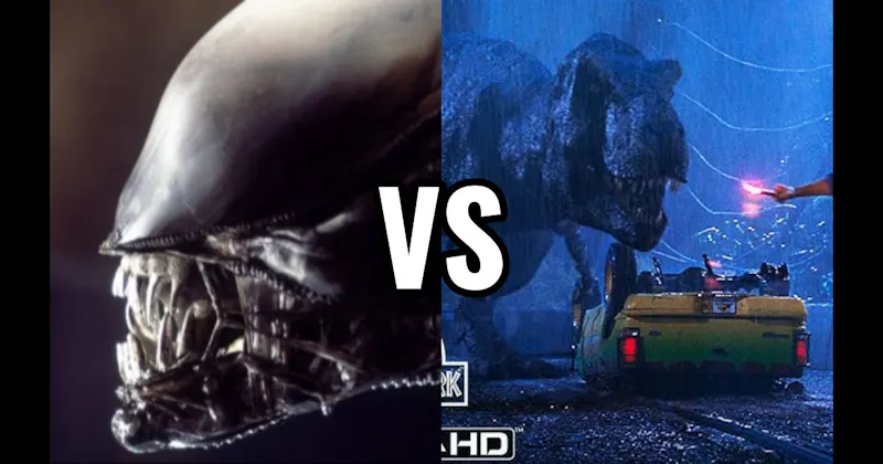 T-Rex (Jurassic Park) vs. Xenomorph (Alien)