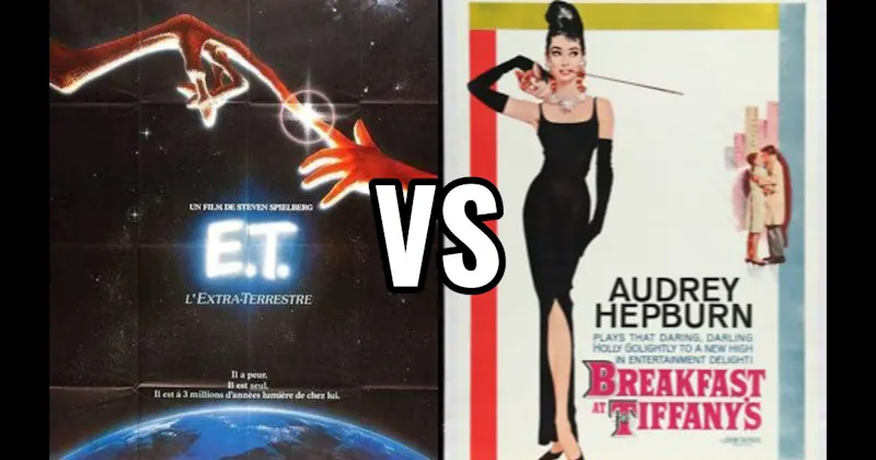 Breakfast at Tiffany’s (1961) vs. E.T. the Extra-Terrestrial (1982)