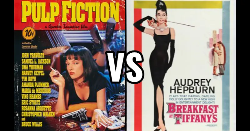 Breakfast at Tiffany’s (1961) vs. Pulp Fiction (1994)
