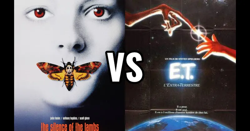 E.T. the Extra-Terrestrial (1982) vs. The Silence of the Lambs (1991)