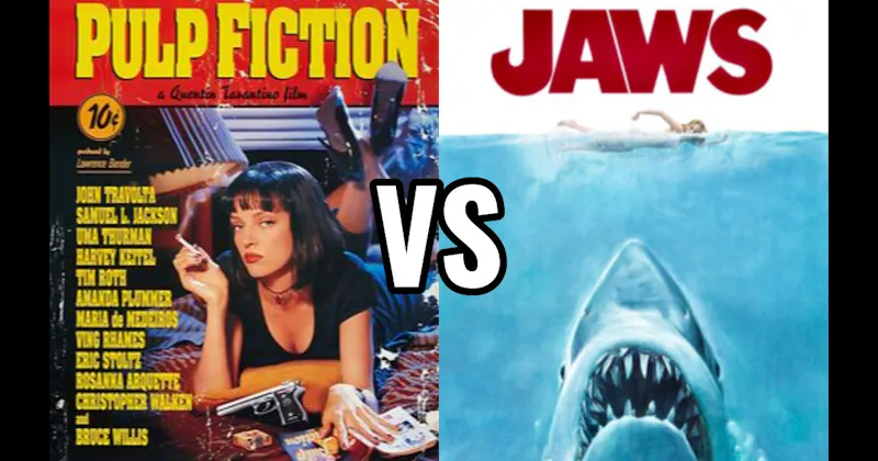 Jaws (1977) vs. Pulp Fiction (1994)