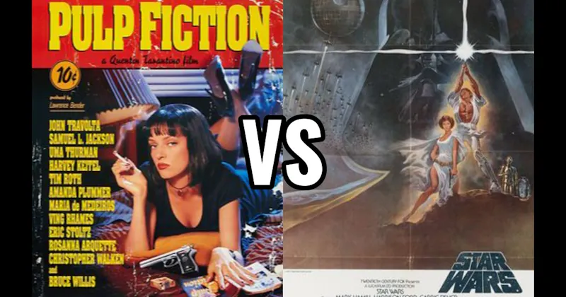 Pulp Fiction (1994) vs. Star Wars (1977)