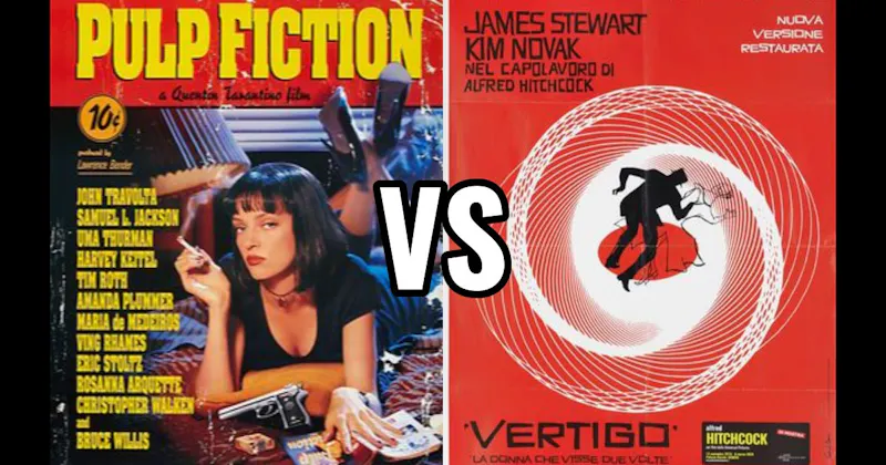 Pulp Fiction (1994) vs. Vertigo (1958)