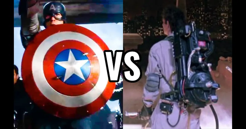 Captain America's Shield vs. Ghostbusters Proton Pack