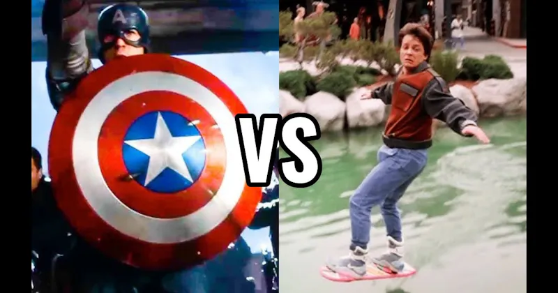 Captain America's Shield vs. Hoverboard (Back to the Future II)