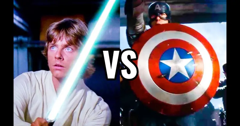 Captain America's Shield vs. Lightsaber (Star Wars)