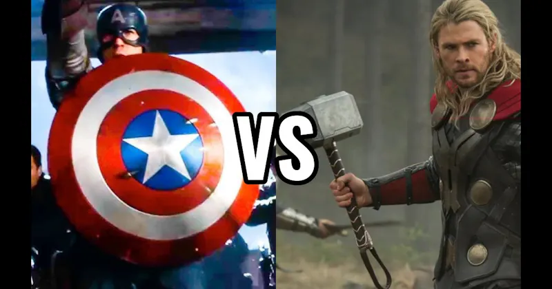 Captain America's Shield vs. Mjolnir (Thor)