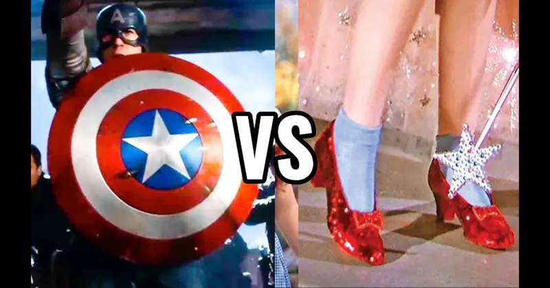 Captain America's Shield vs. Ruby Slippers (The Wizard of Oz)