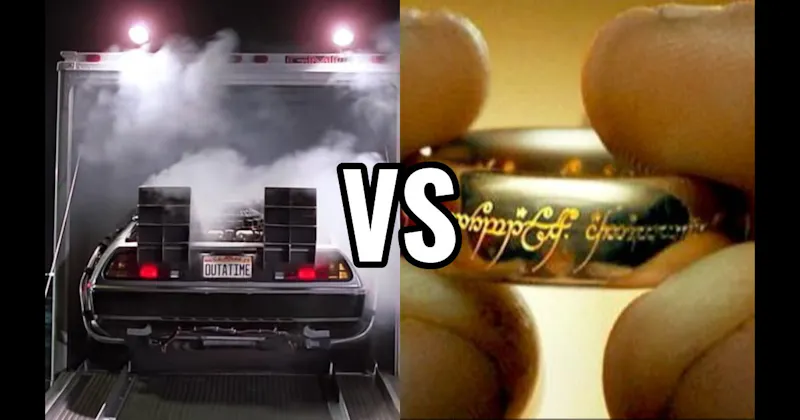 DeLorean Time Machine (Back to the Future) vs. One Ring (The Lord of the Rings)