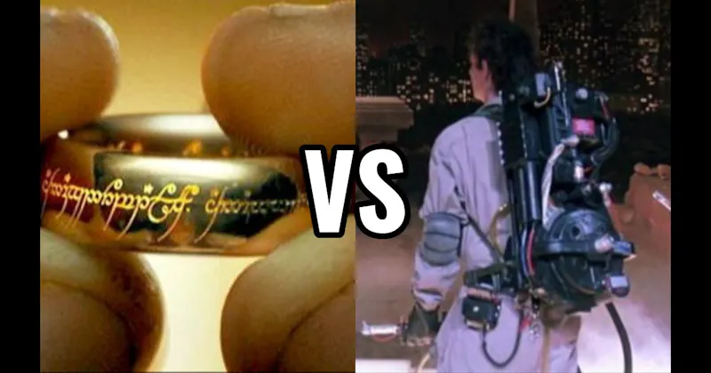 Ghostbusters Proton Pack vs. One Ring (The Lord of the Rings)