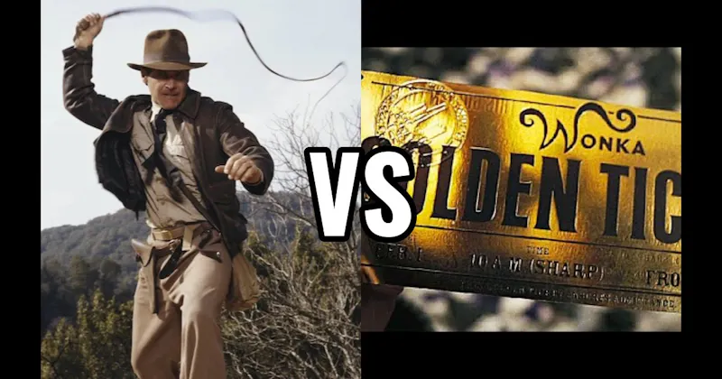 Golden Ticket (Willy Wonka) vs. Indiana Jones' Whip