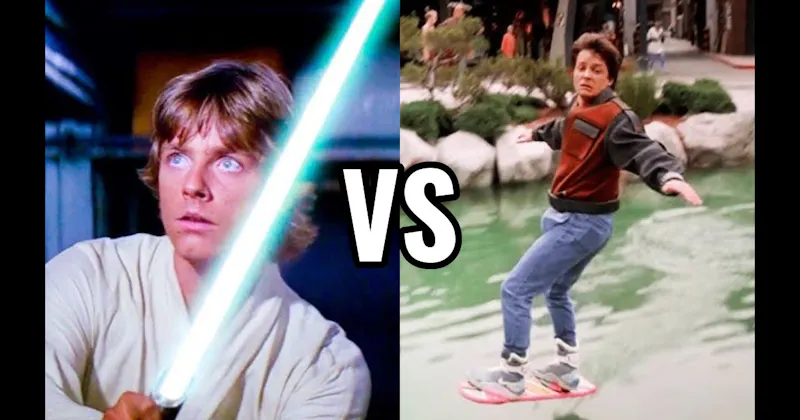 Hoverboard (Back to the Future II) vs. Lightsaber (Star Wars)