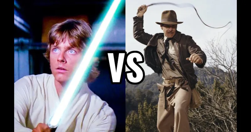 Indiana Jones' Whip vs. Lightsaber (Star Wars)