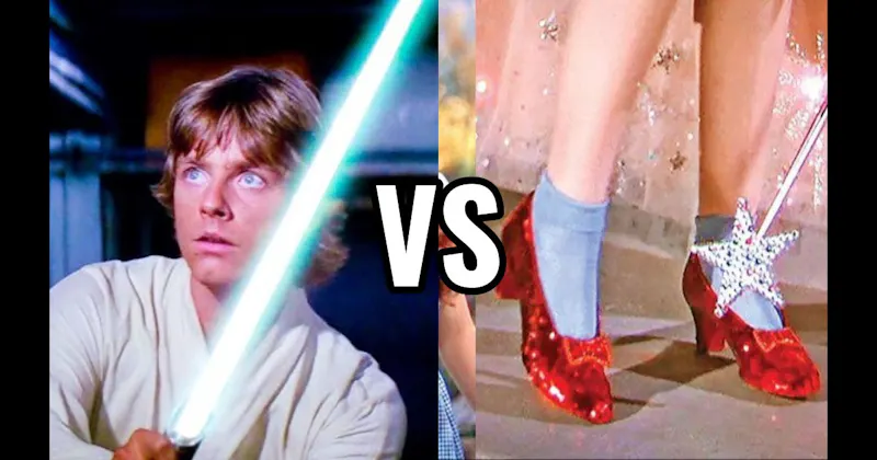 Lightsaber (Star Wars) vs. Ruby Slippers (The Wizard of Oz)