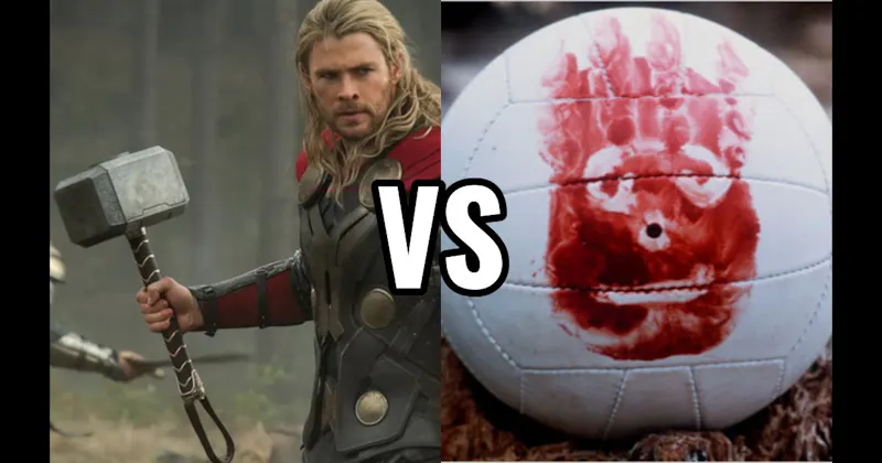 Mjolnir (Thor) vs. Wilson Volleyball (Cast Away)